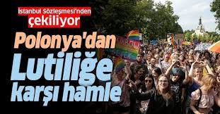 Polonya LGBT İstanbul Sözleşmesi Pankart Kadın